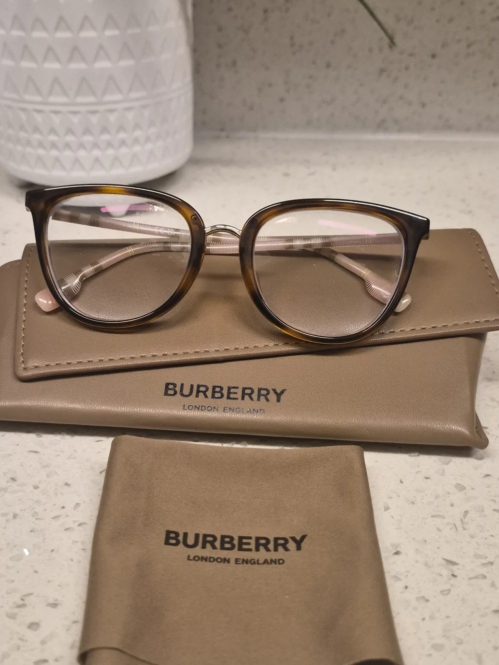 Burberry Women's Tortoiseshell Optical Glasses - Brown